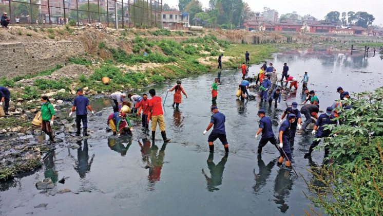 वाग्मती सफाइको ५ सय हप्ता : २० हजार टन फोहर निकालियो